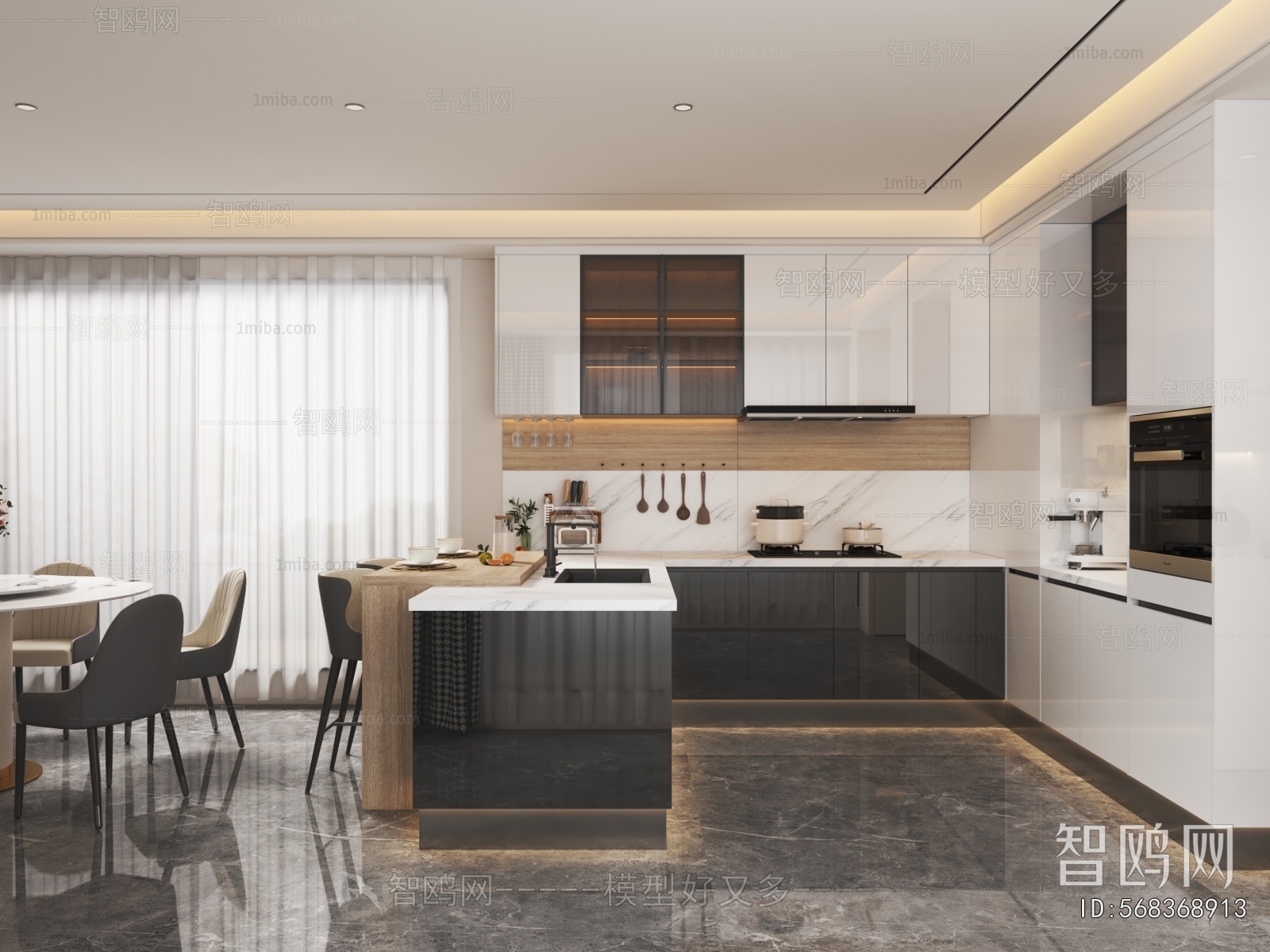 Modern Open Kitchen