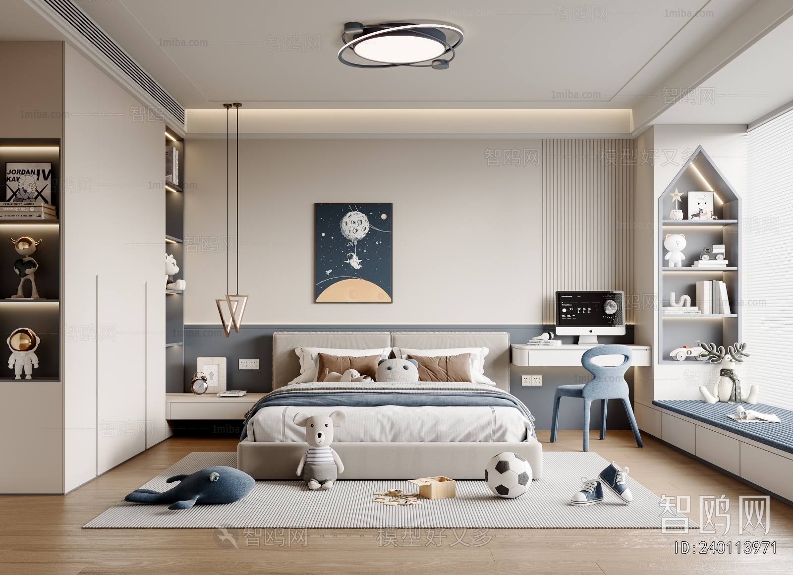 Modern Boy's Room And Son's Room