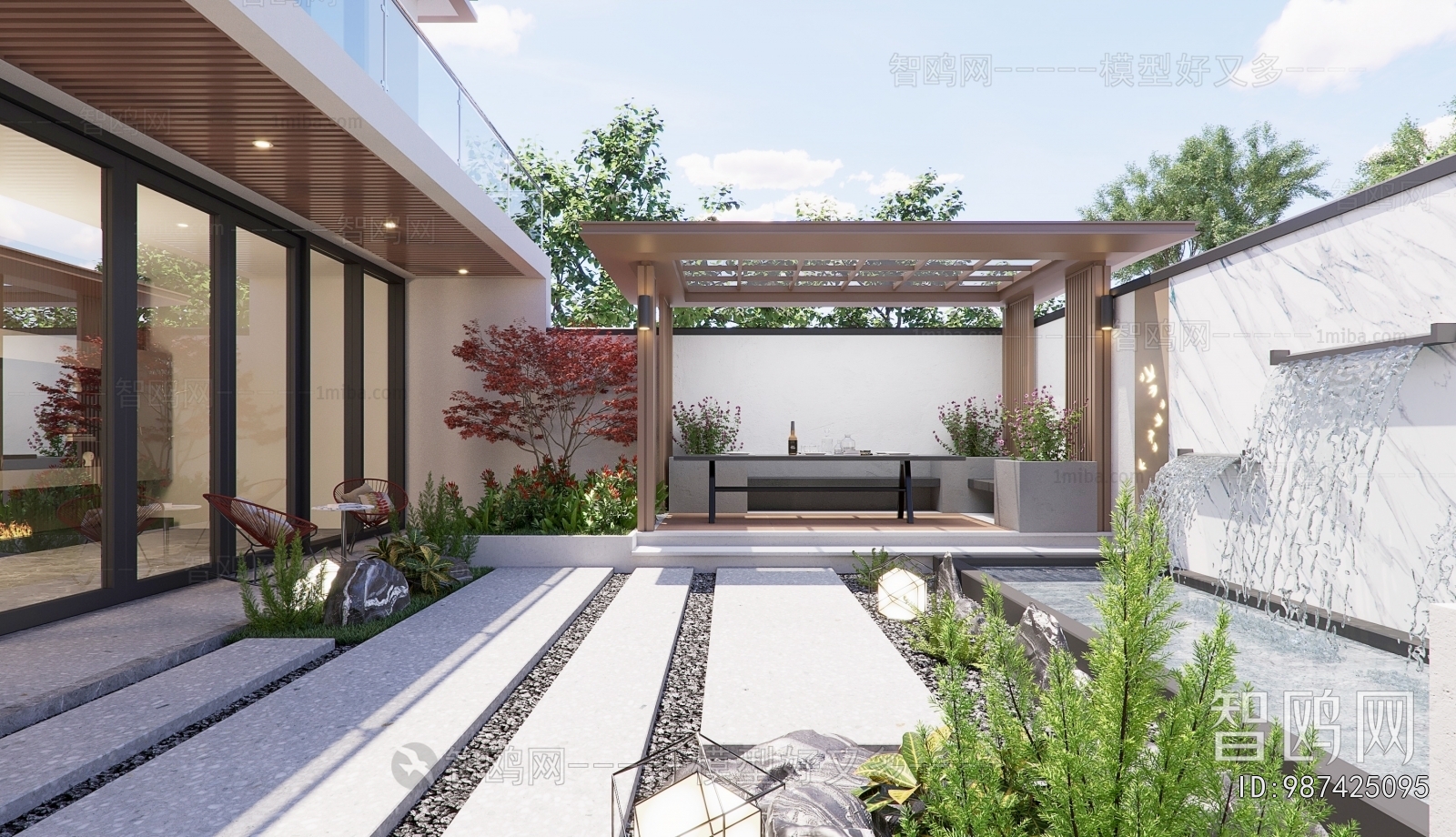 Modern Courtyard/landscape