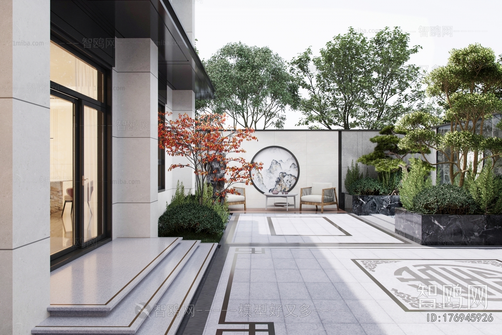 New Chinese Style Courtyard/landscape