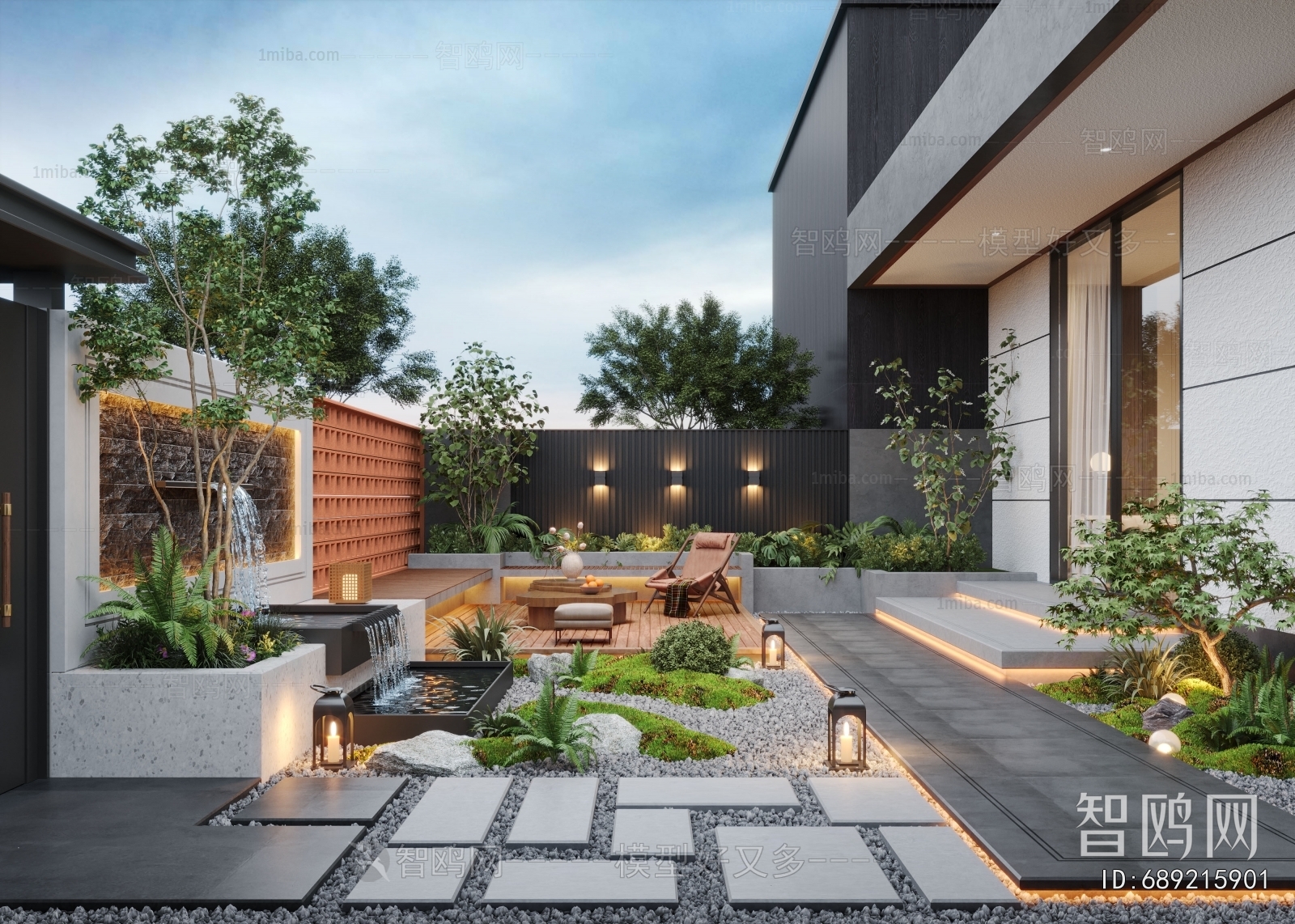 Modern Courtyard/landscape