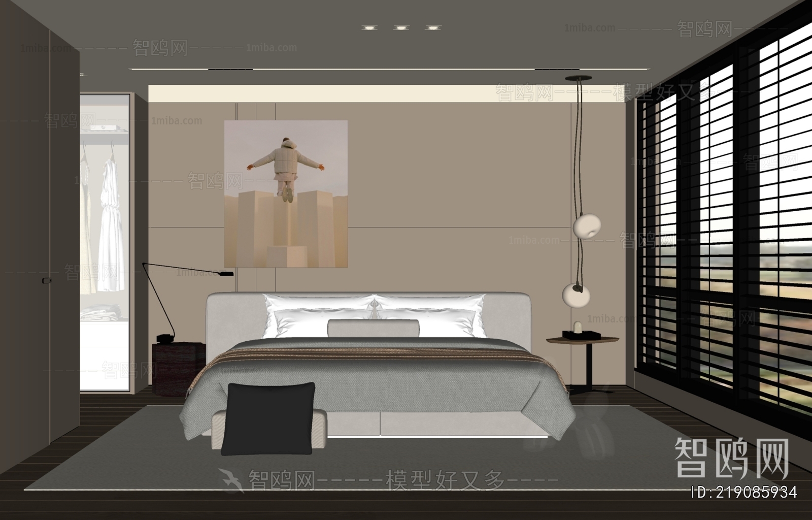 现代卧室