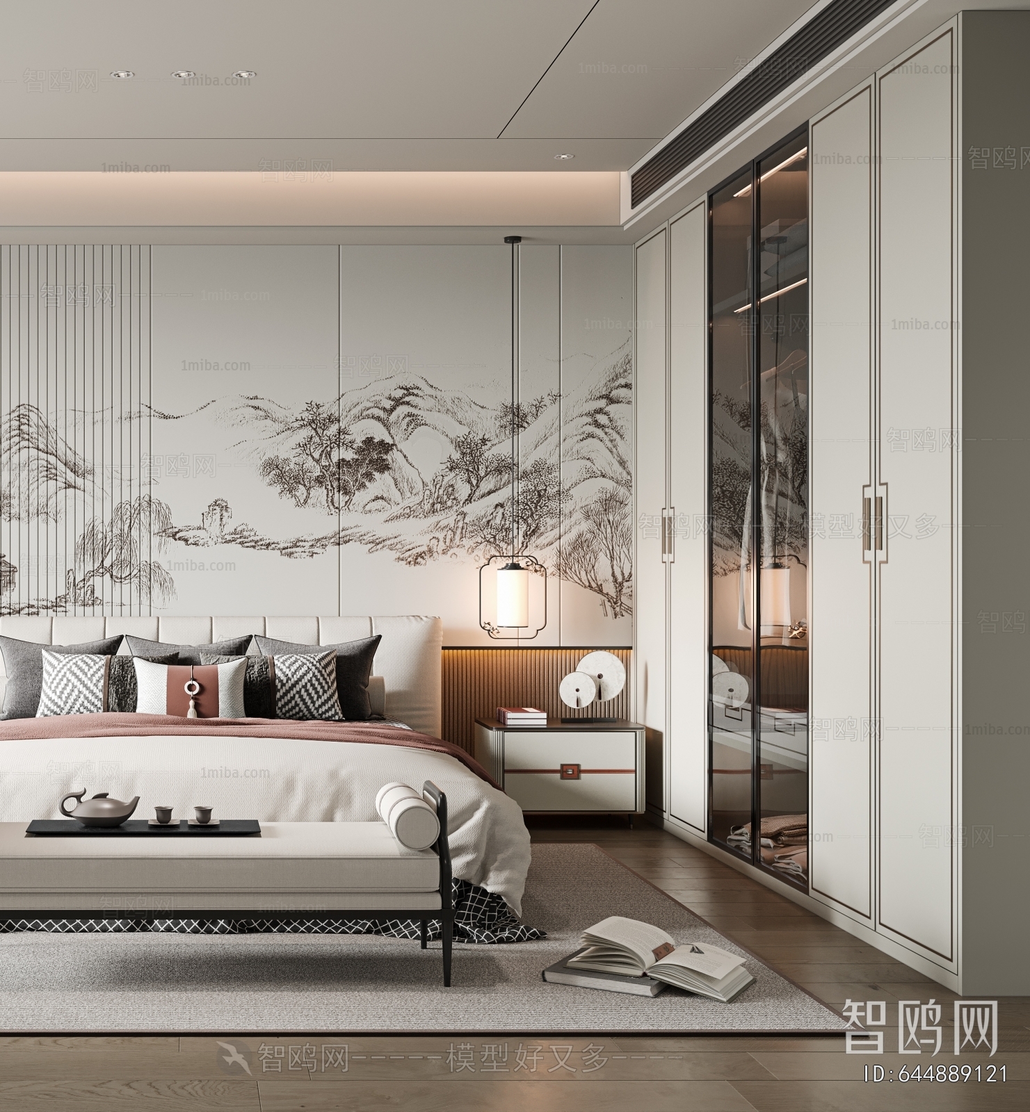 New Chinese Style Bedroom