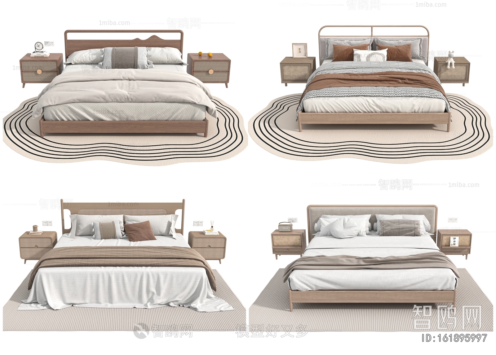 Nordic Style Double Bed