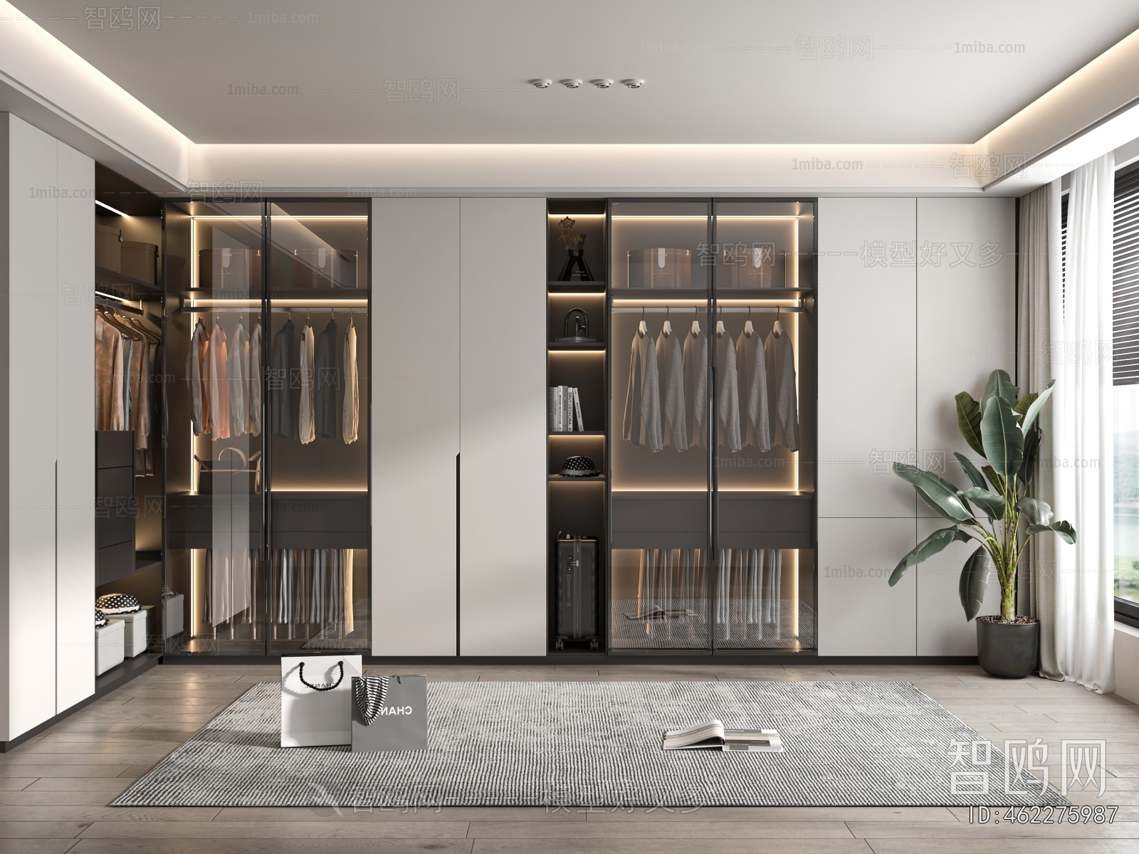 Modern Clothes Storage Area