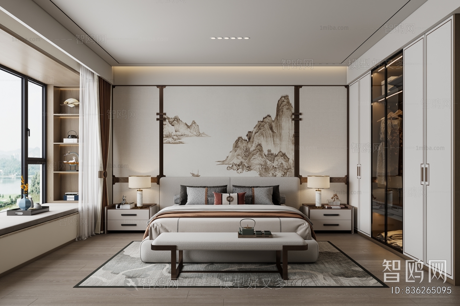 New Chinese Style Bedroom