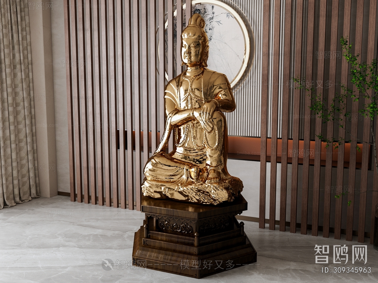 新中式佛像雕塑摆件