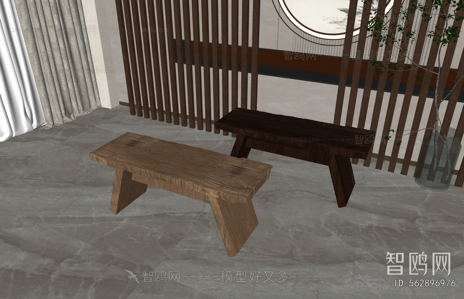 New Chinese Style Bench