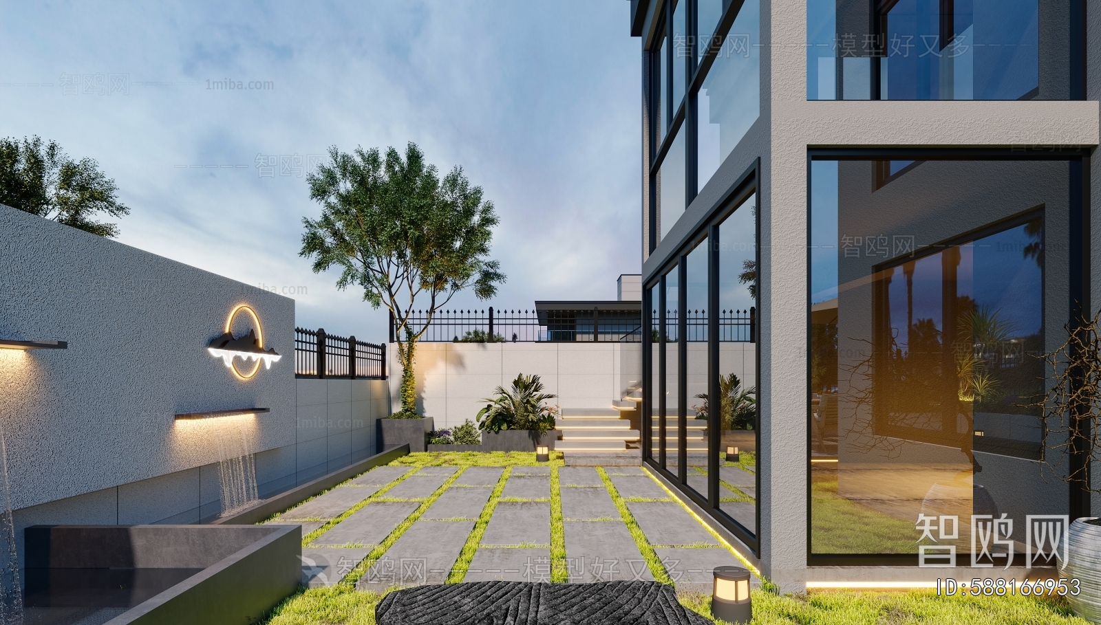 Modern Courtyard/landscape