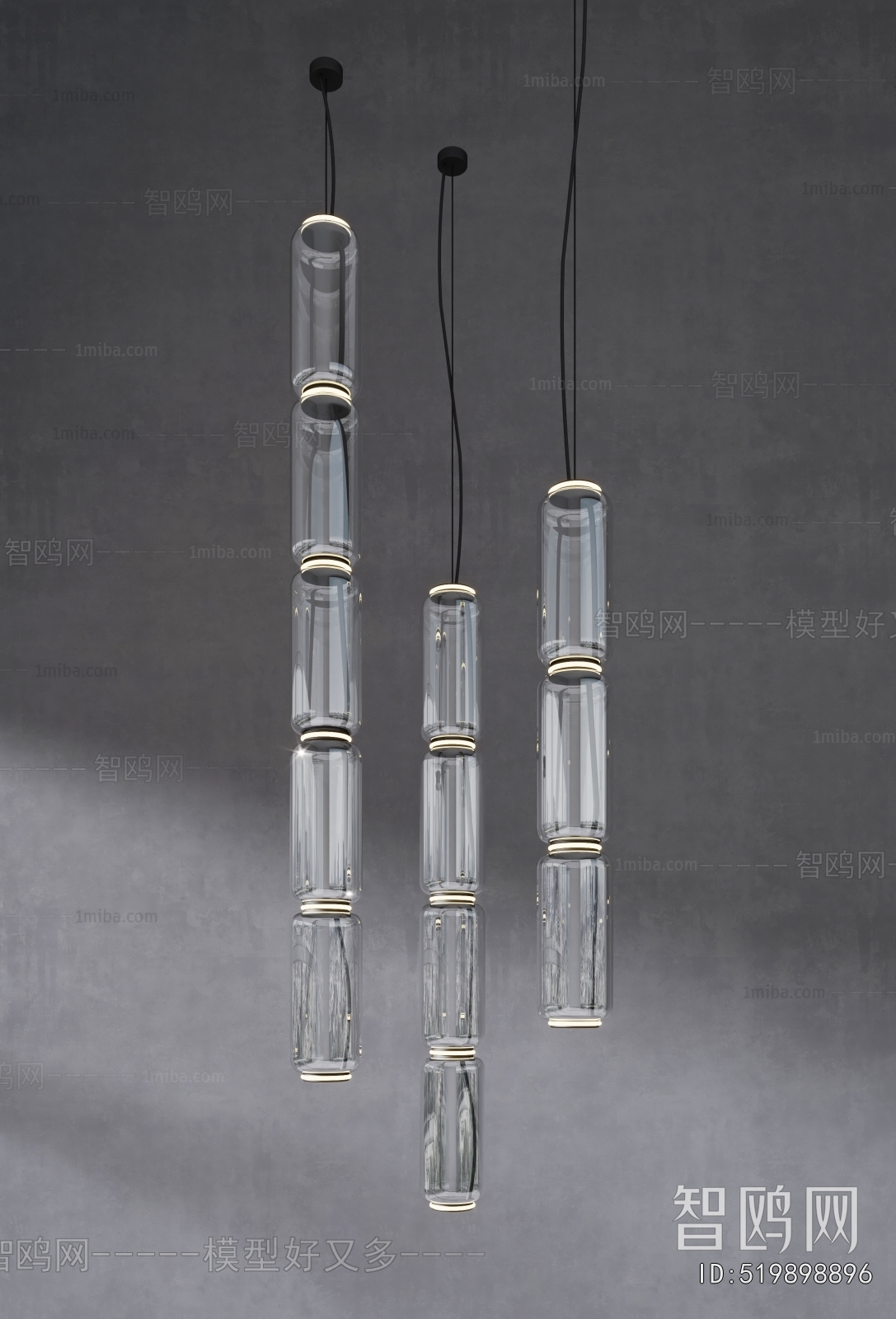 New Chinese Style Long Chandelier