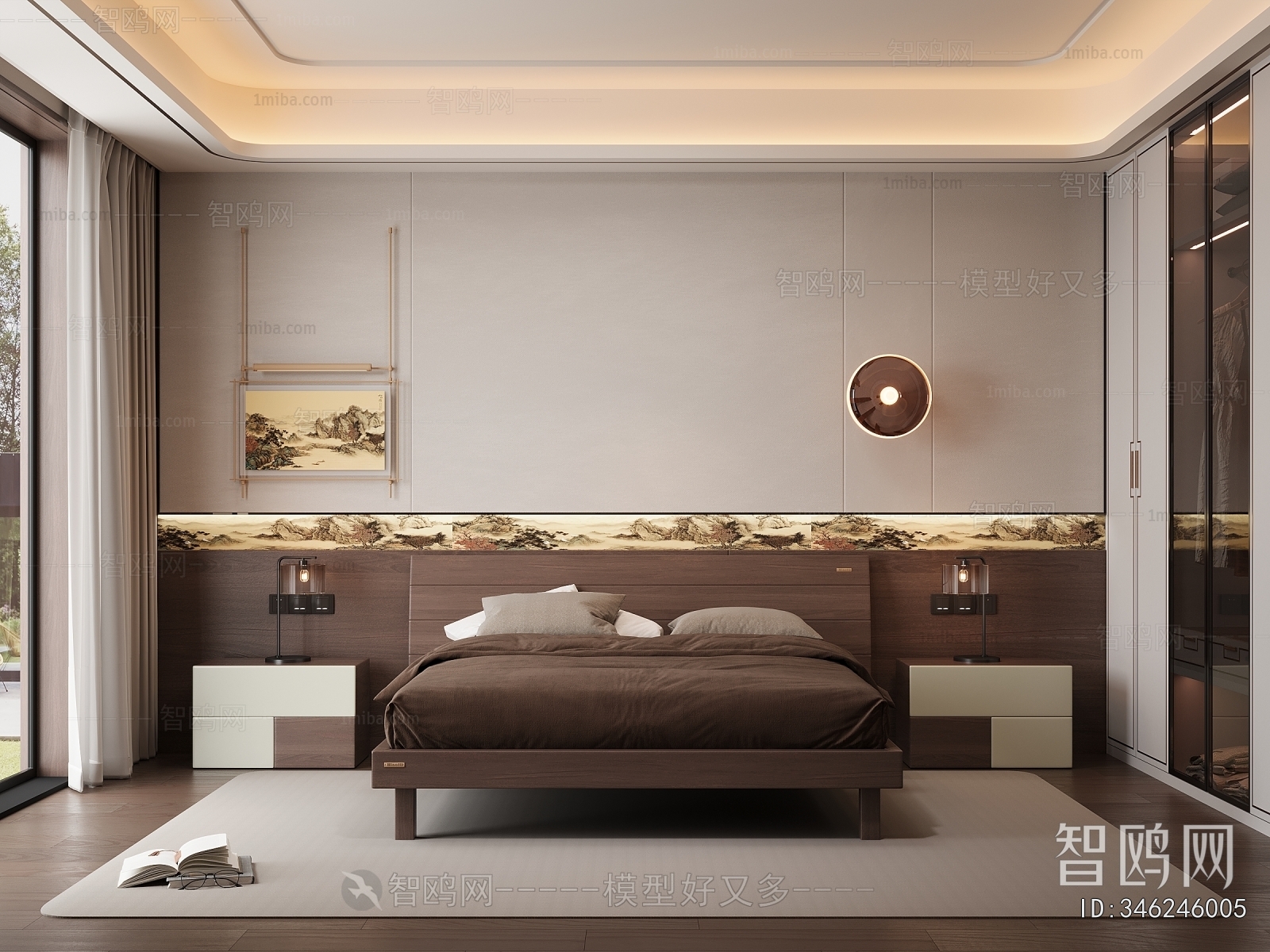 New Chinese Style Bedroom