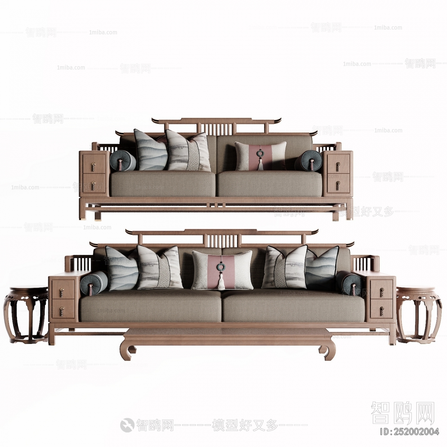 New Chinese Style Arhat Bed