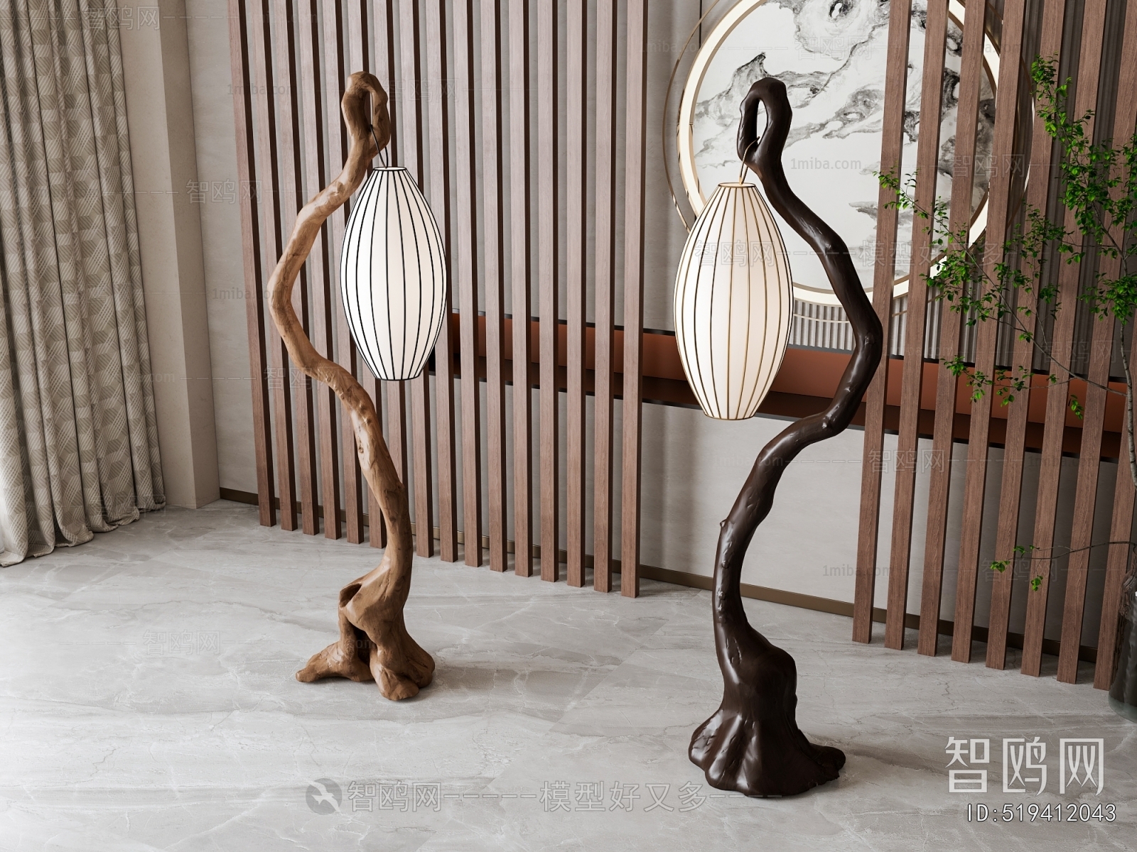 New Chinese Style Floor Lamp