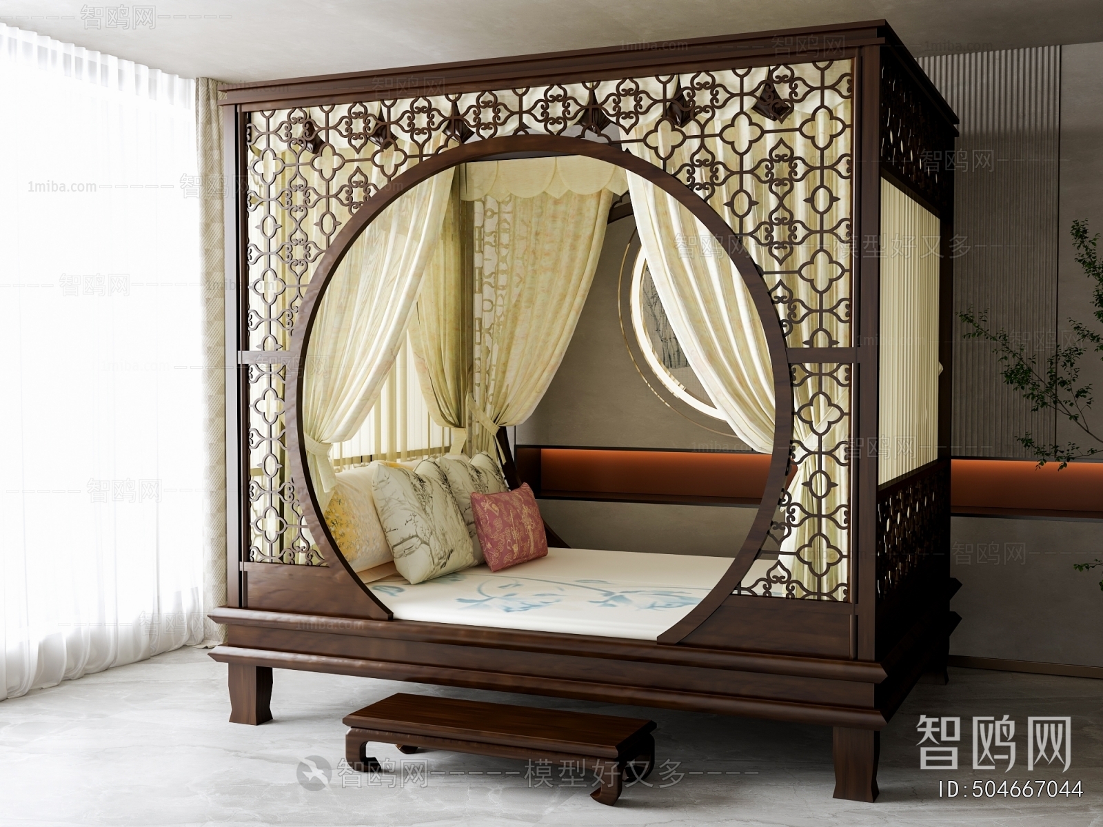 Chinese Style Double Bed