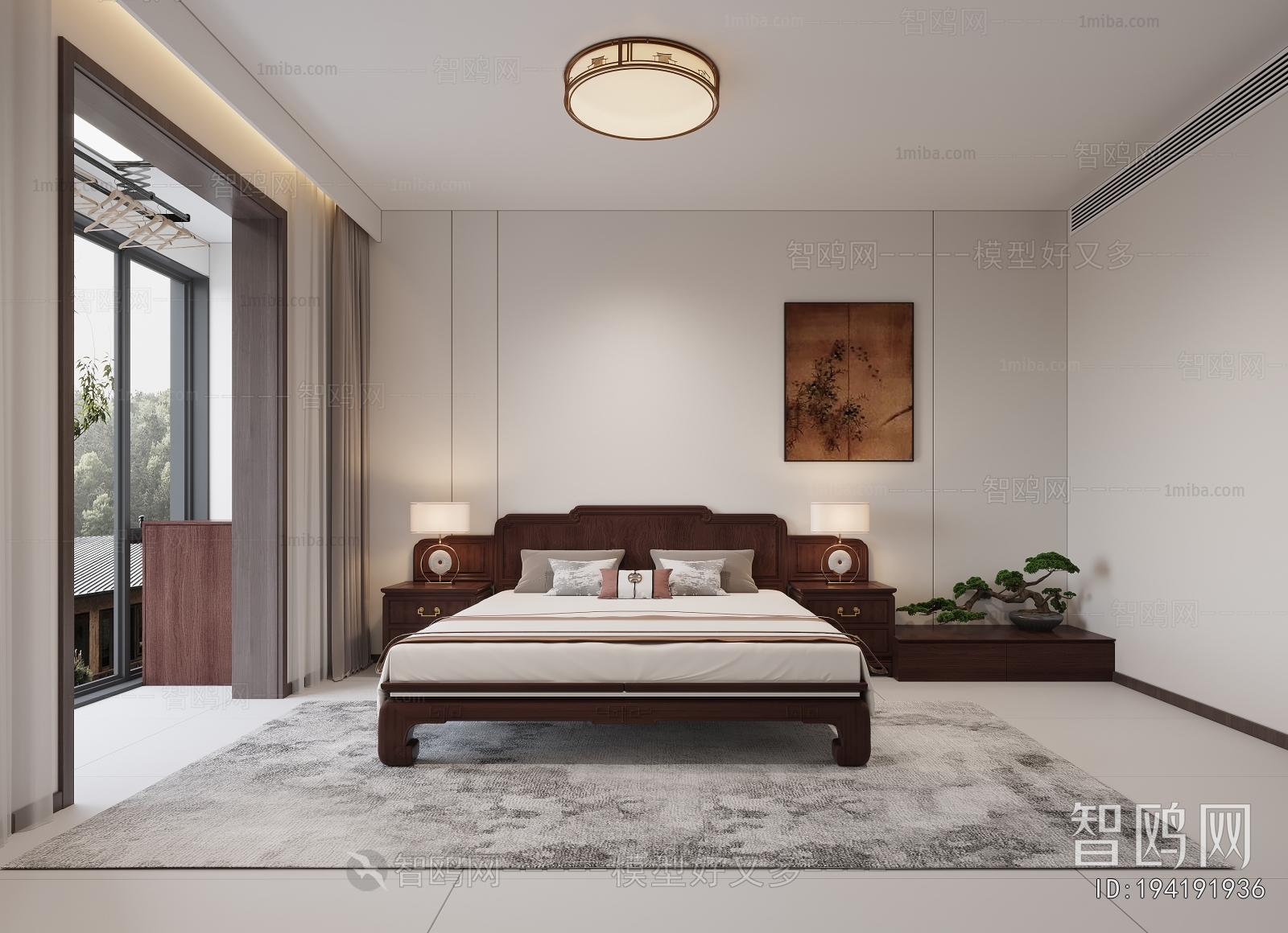 New Chinese Style Bedroom