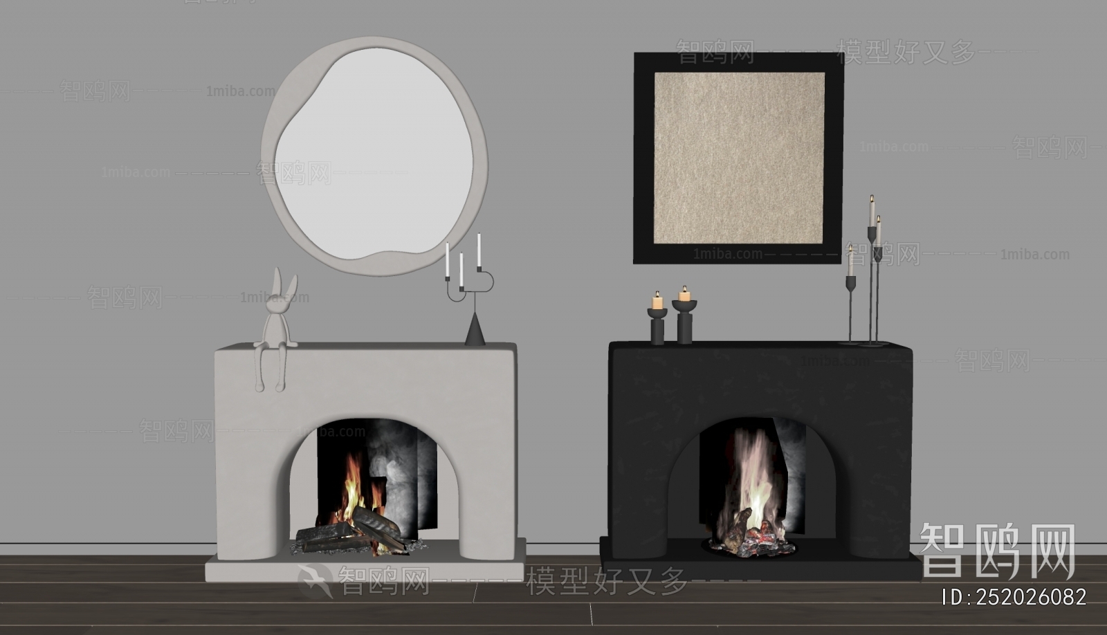 Wabi-sabi Style Fireplace