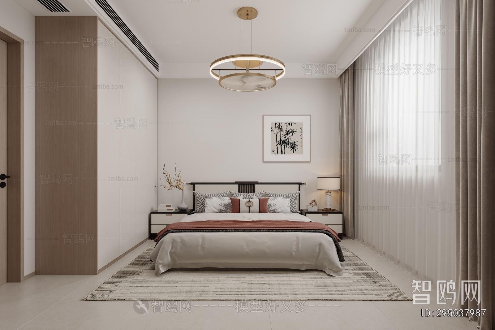 New Chinese Style Bedroom