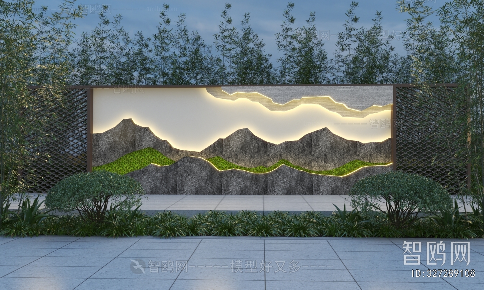 New Chinese Style Landscape Wall