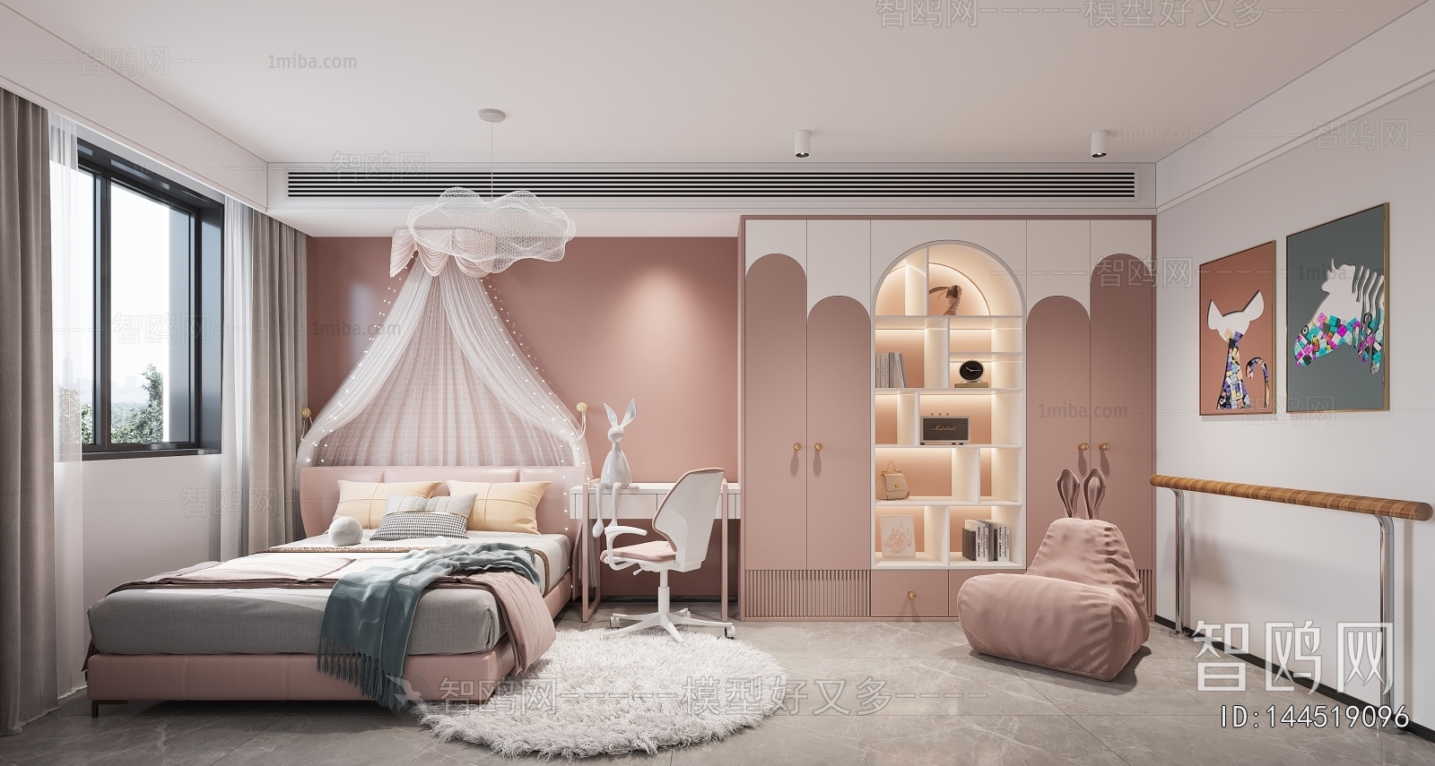 Modern Wabi-sabi Style Girl's Room Daughter's Room