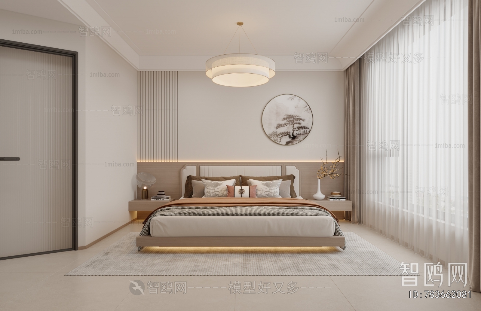 New Chinese Style Bedroom