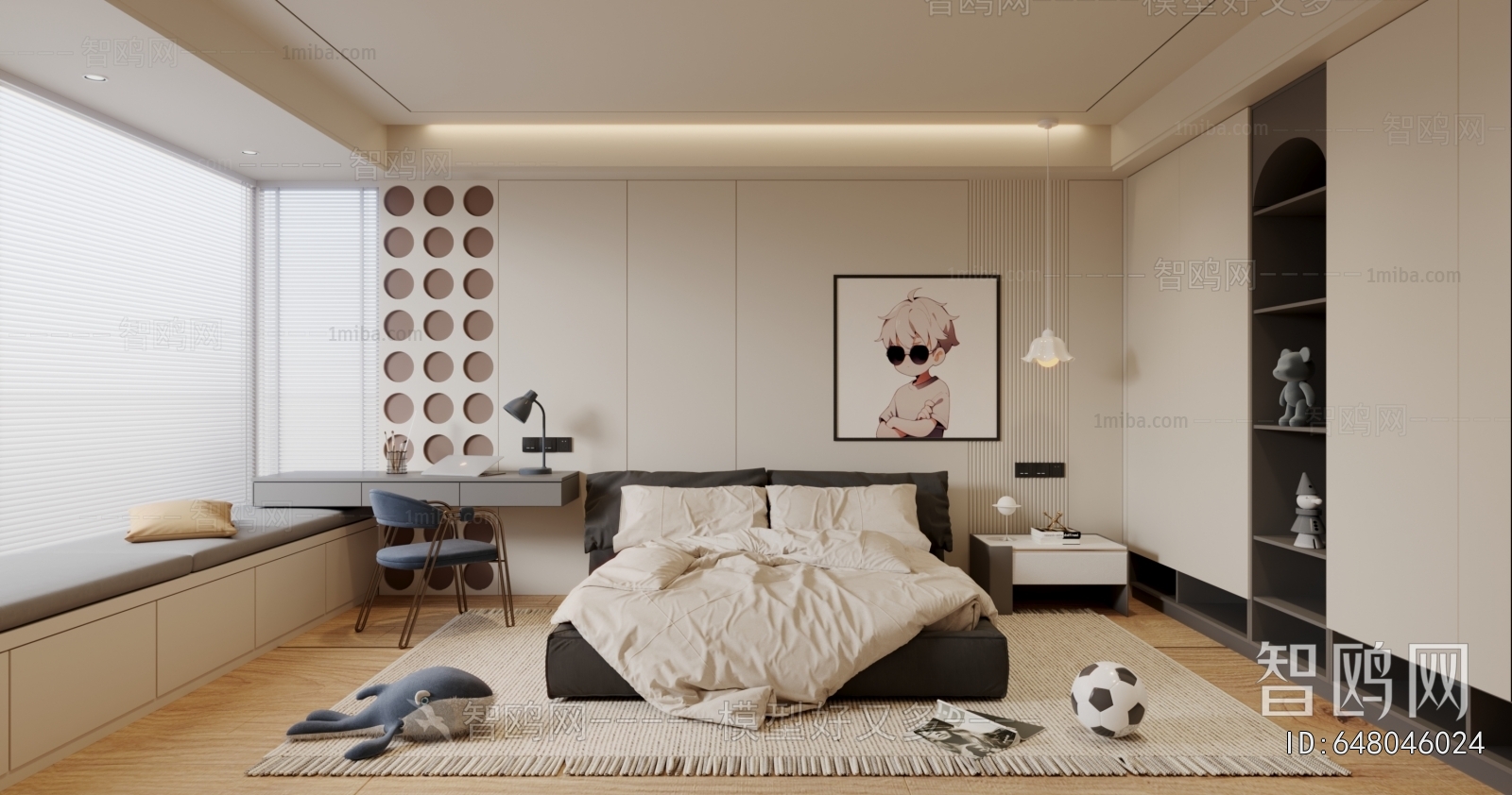 Modern Boy's Room And Son's Room