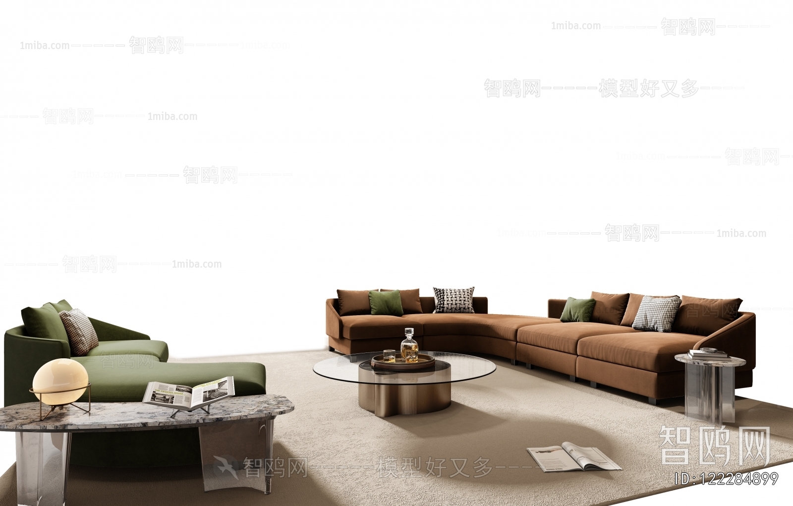 Minotti 米洛提 现代沙发茶几组合