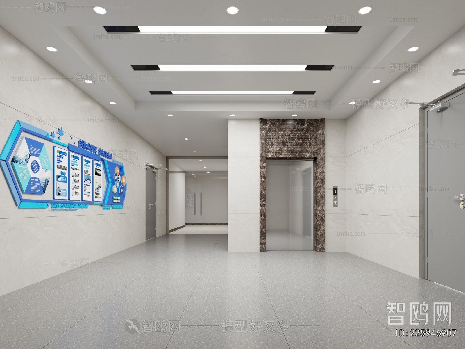 Modern Office Elevator Hall