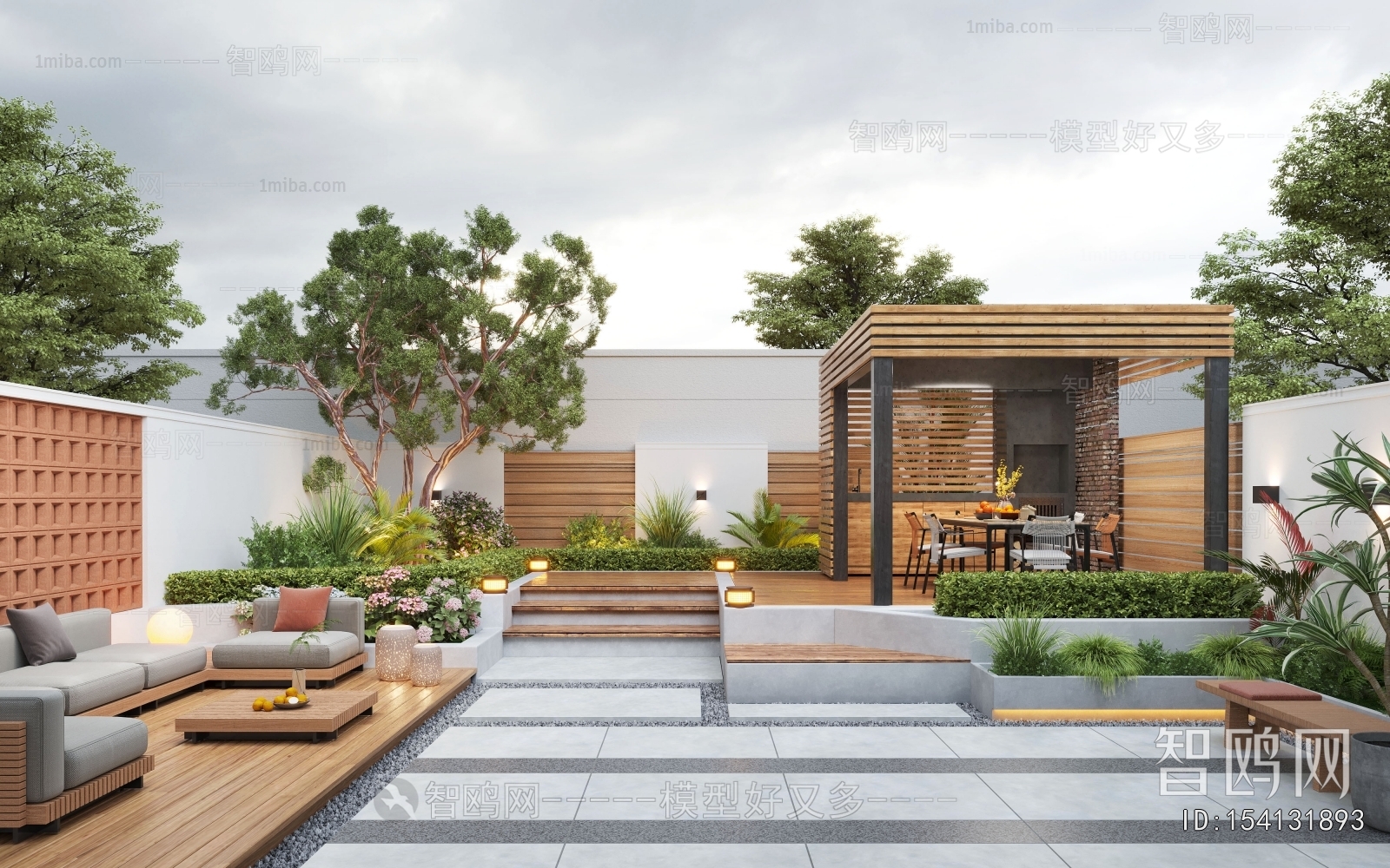 Modern Courtyard/landscape