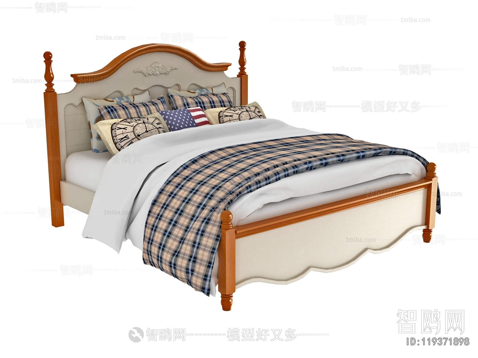 美式双人床
