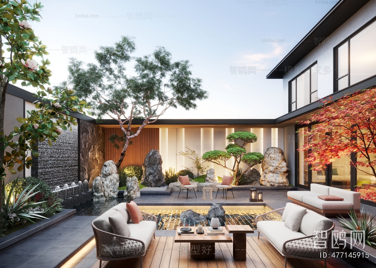 Modern Courtyard/landscape