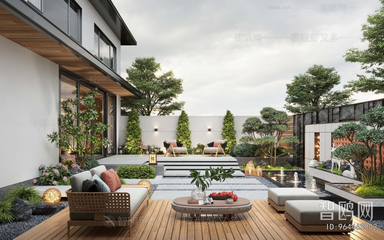 Modern Courtyard/landscape