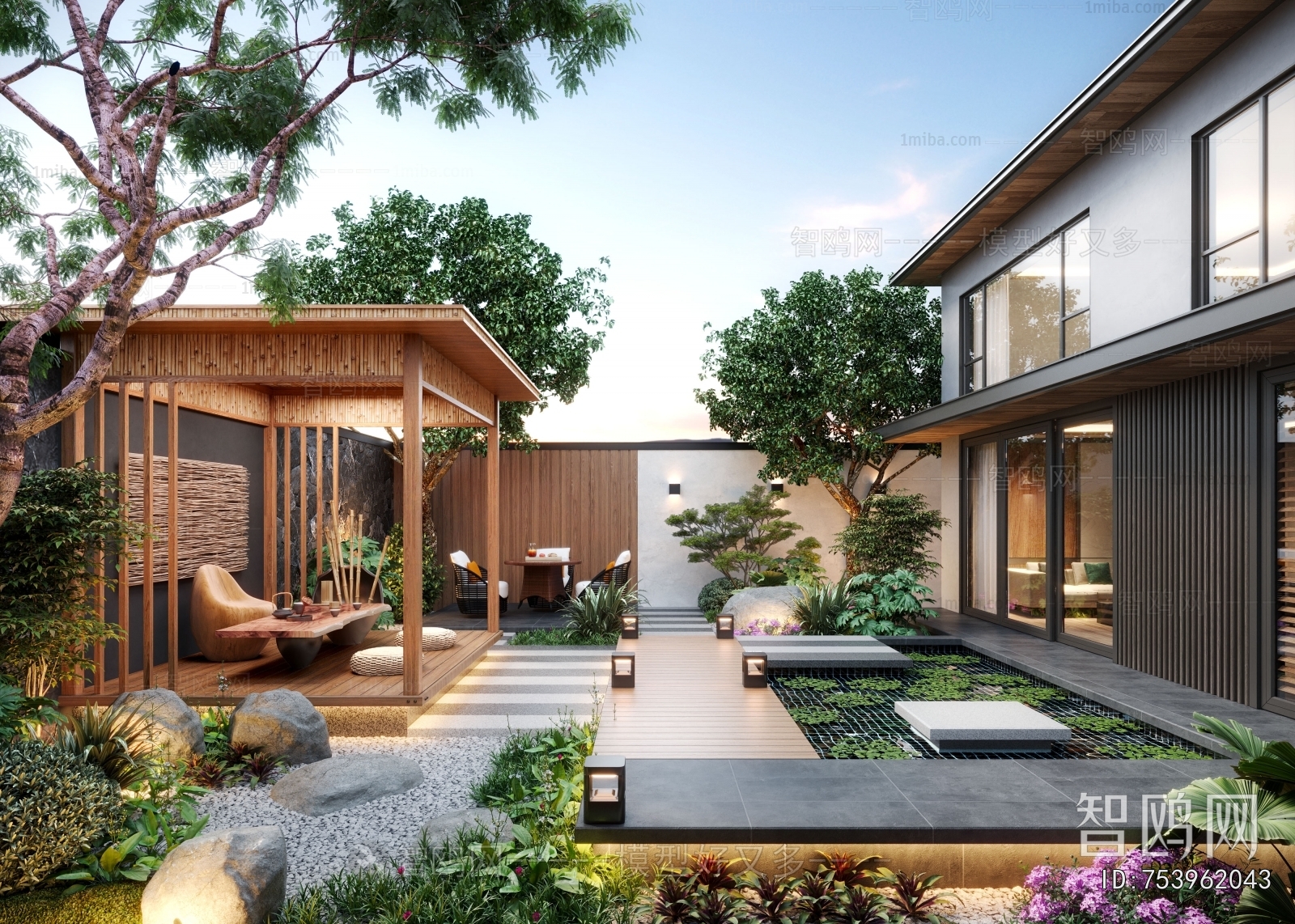 Modern Courtyard/landscape