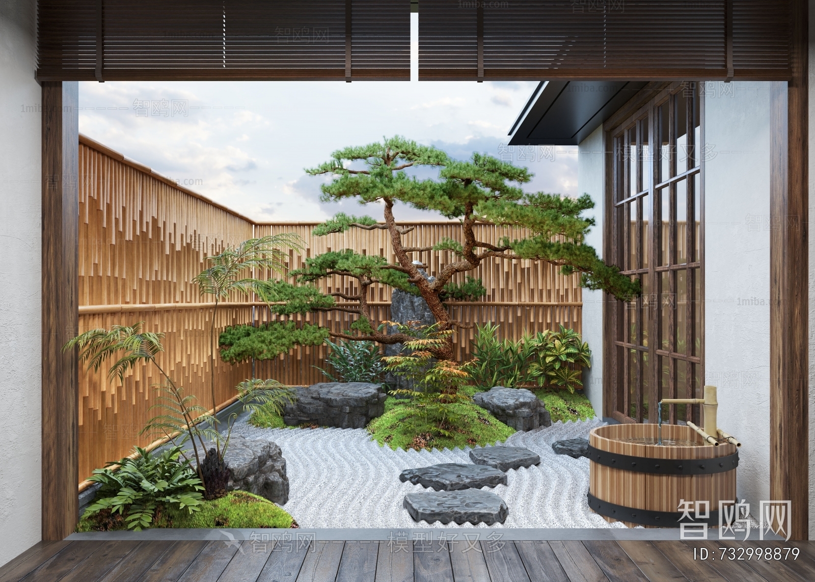 New Chinese Style Courtyard/landscape