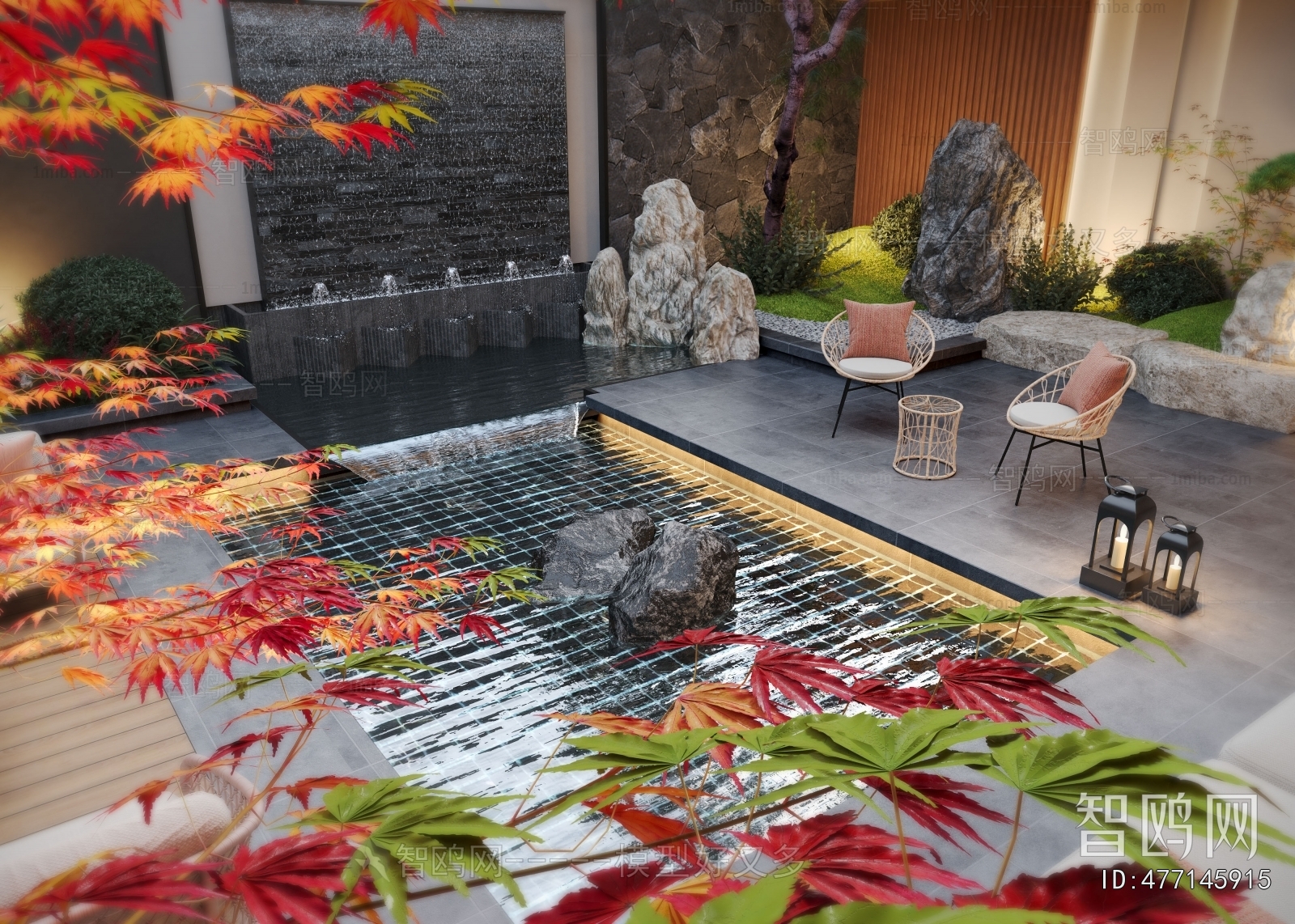 Modern Courtyard/landscape