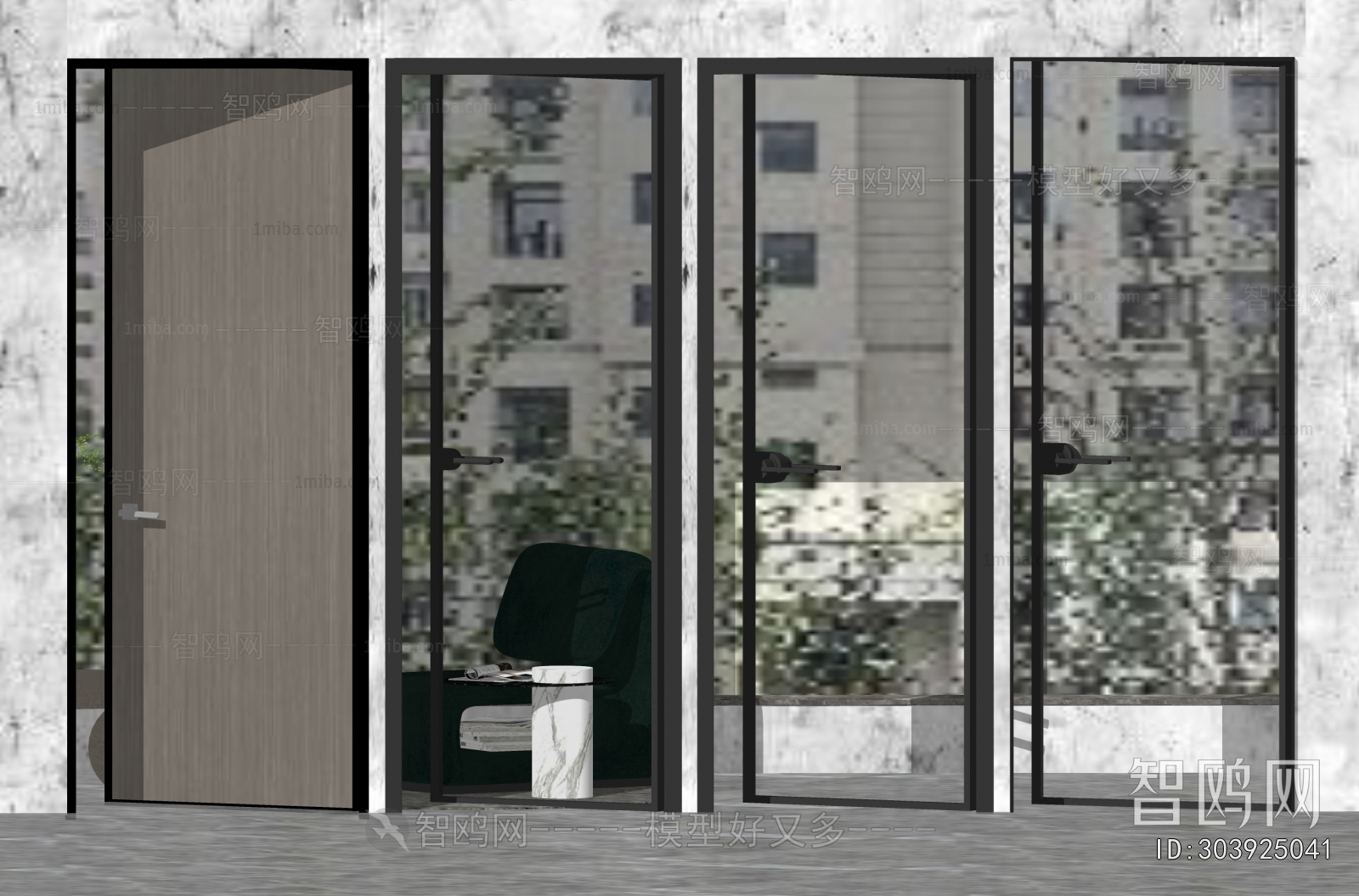 Modern Single Door