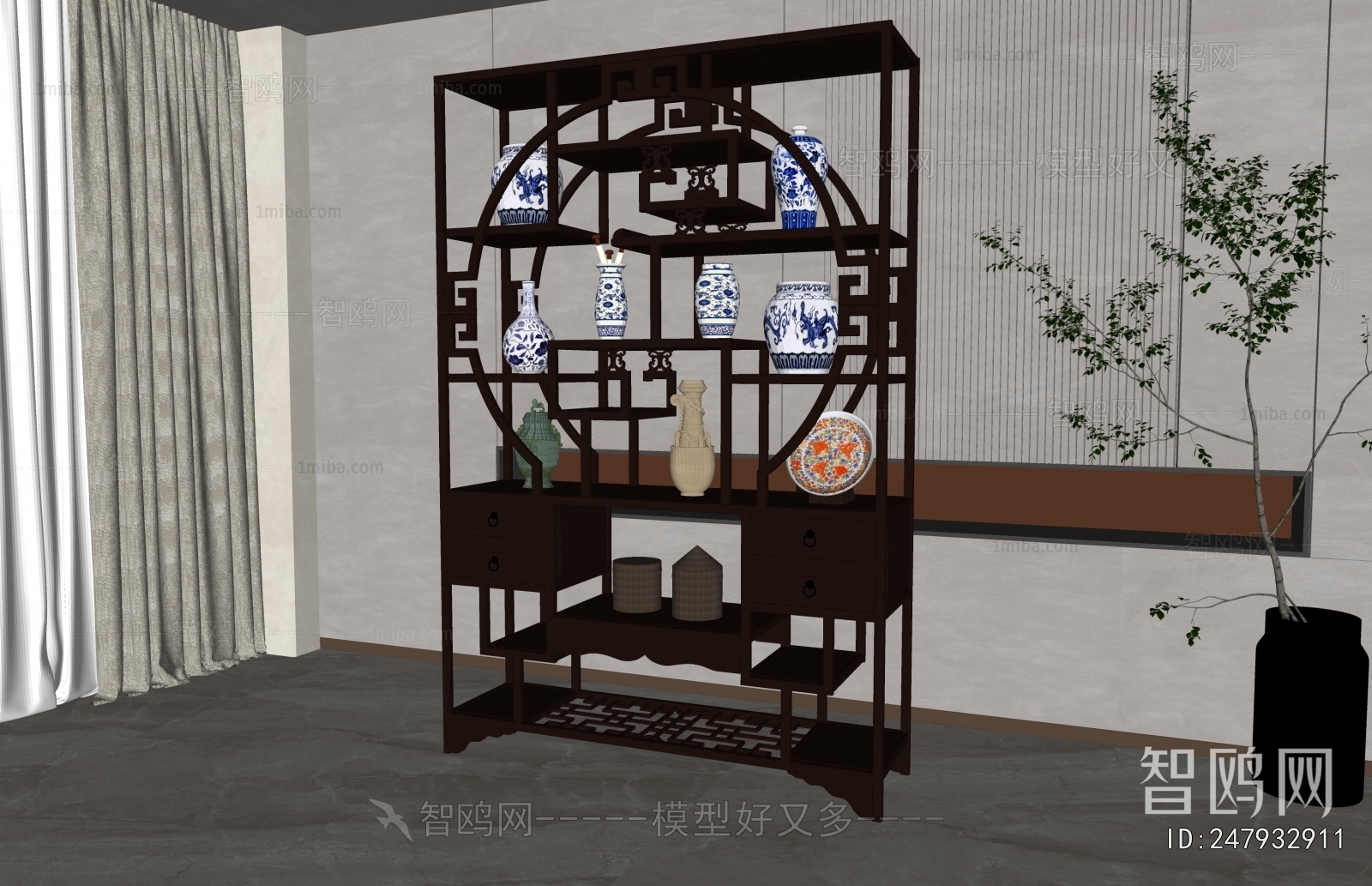 New Chinese Style Antique Rack