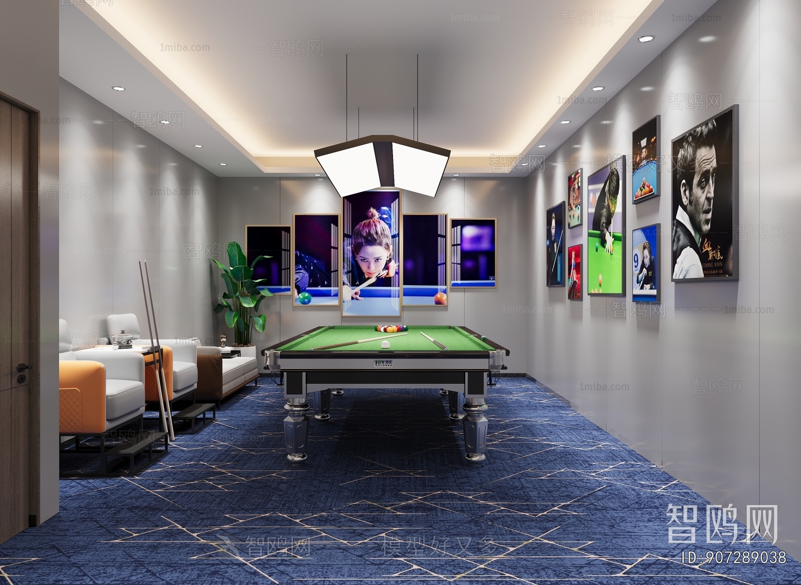 Modern Billiard Room