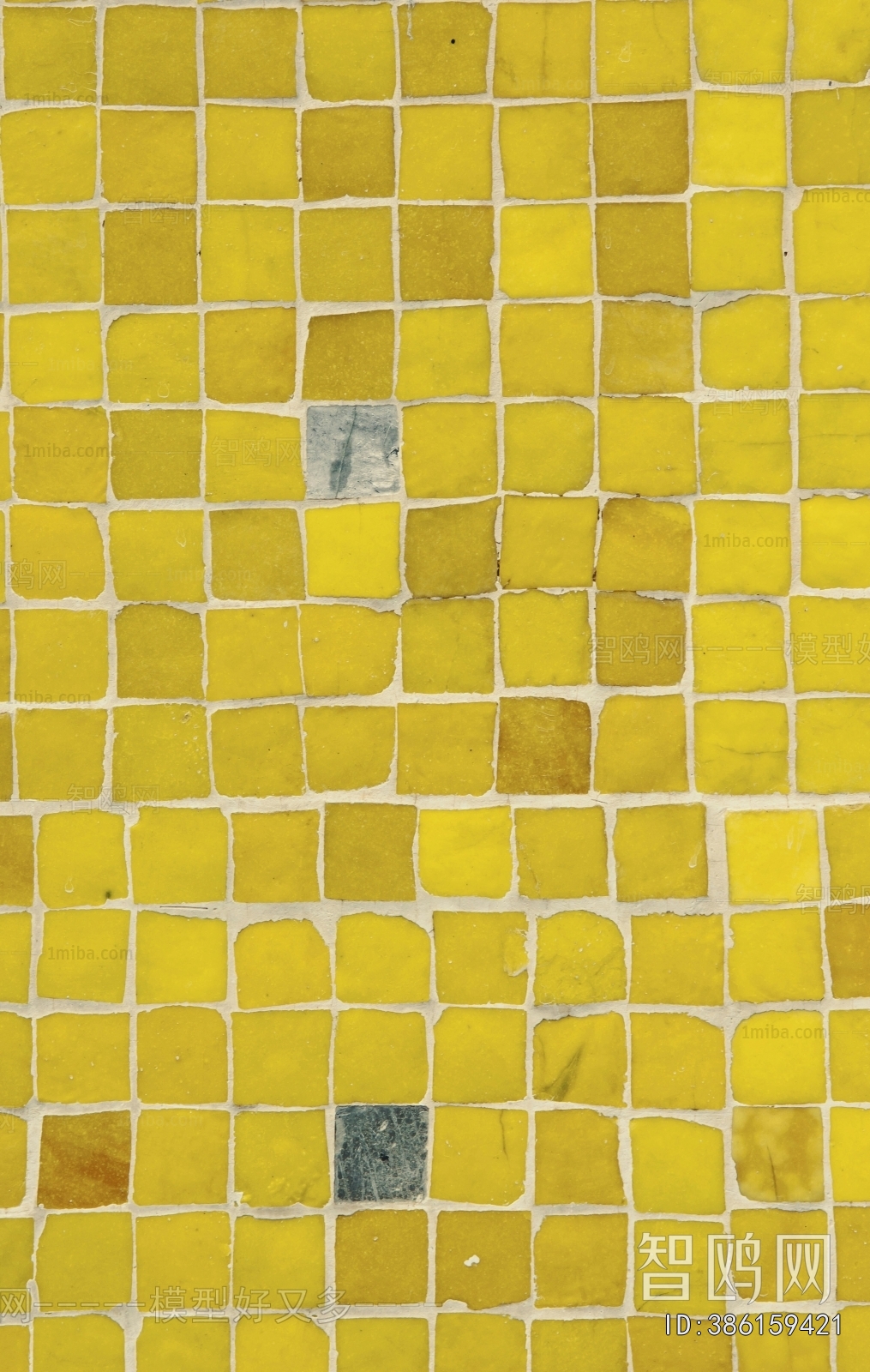 黄色马赛克瓷砖