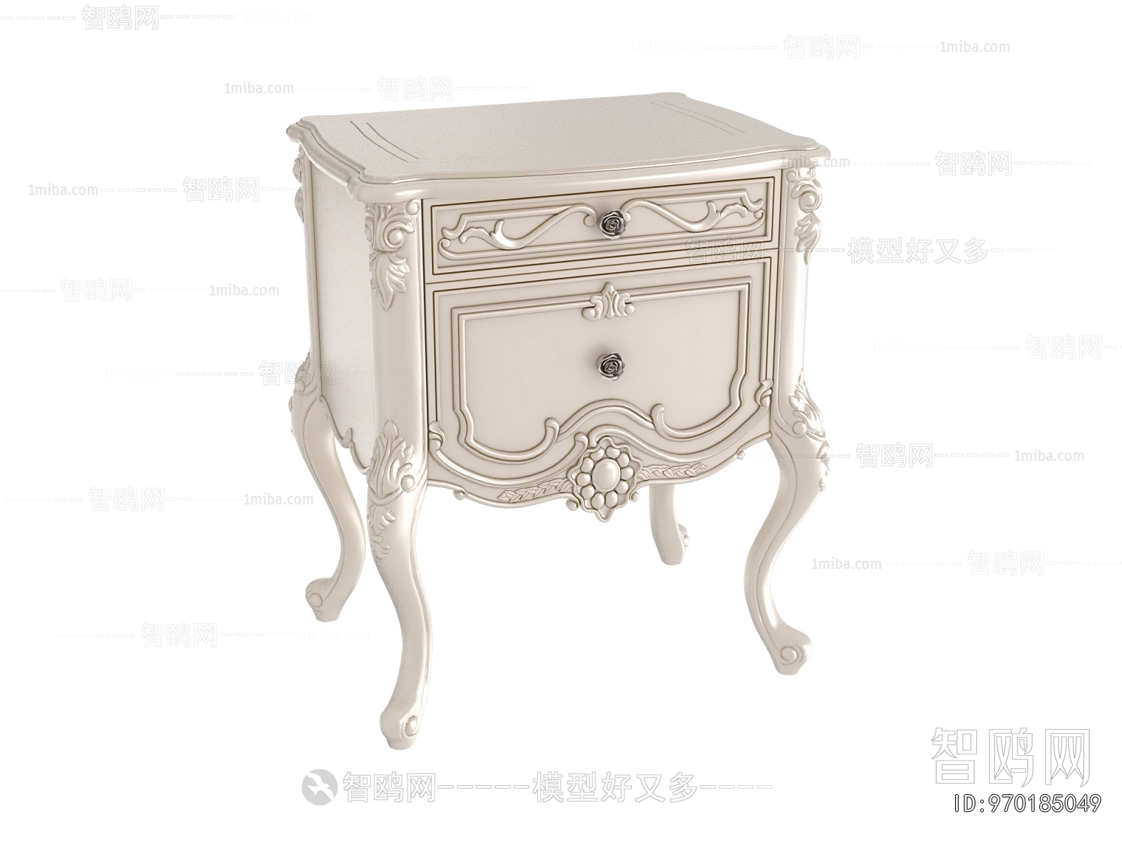 European Style Bedside Cupboard