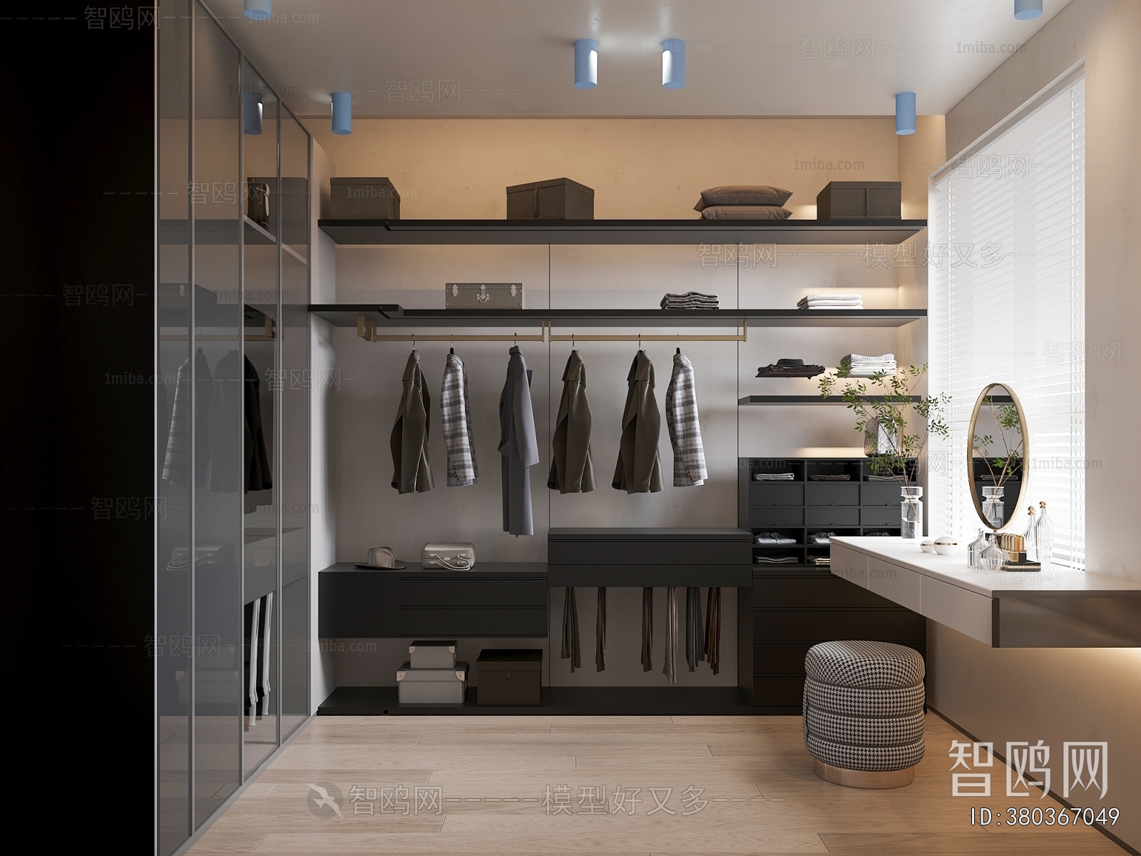 Modern Clothes Storage Area