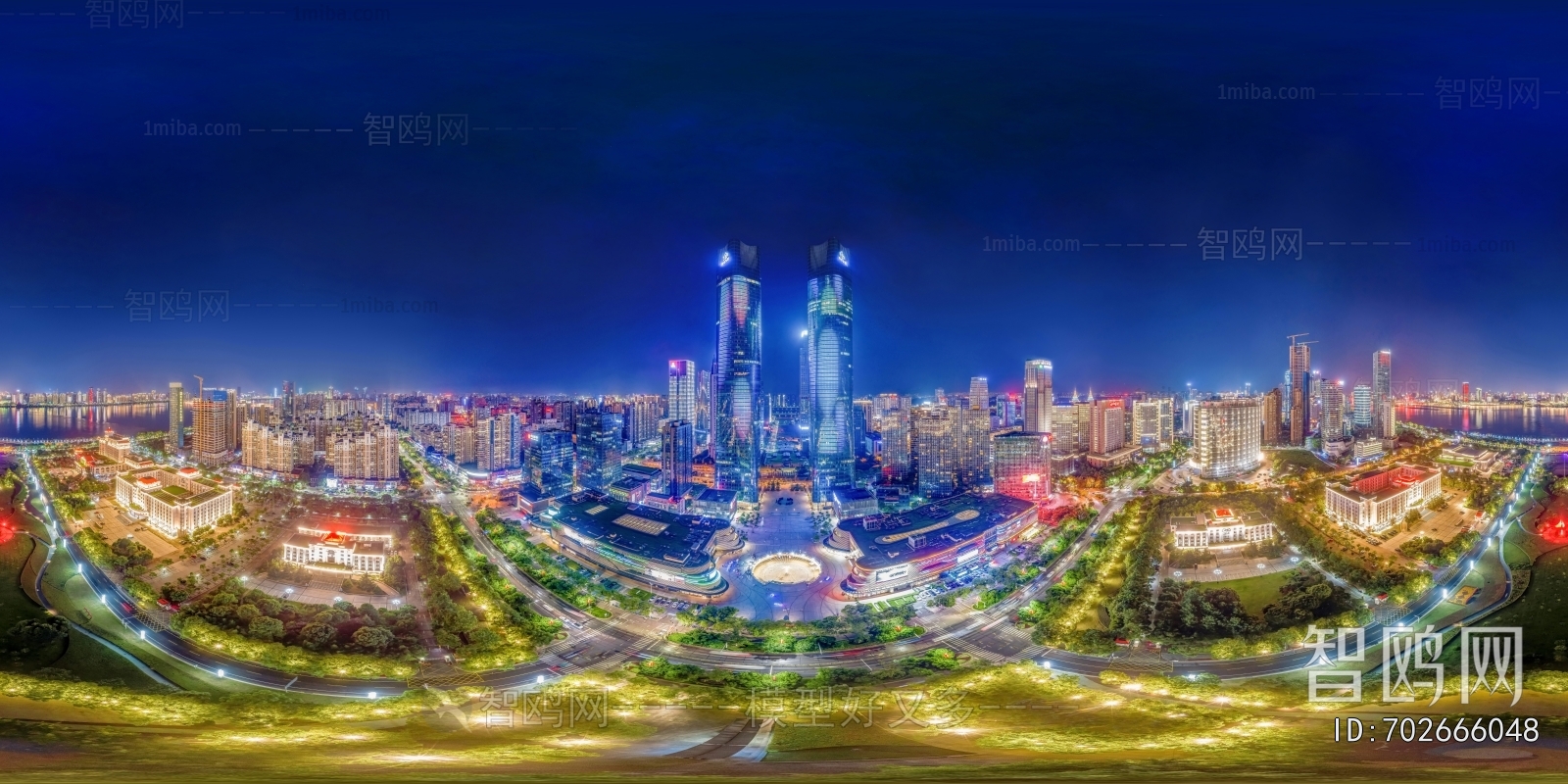 城市夜景HDR3D模型下载