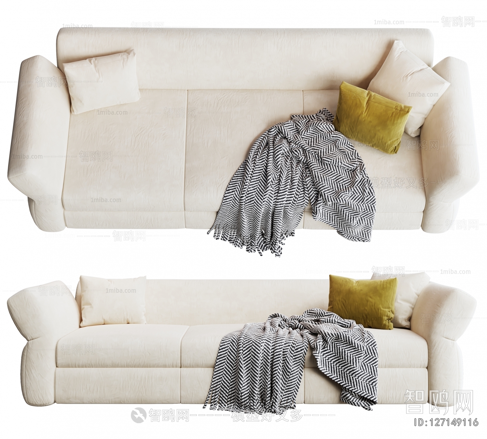 Modern Three-seat Sofa