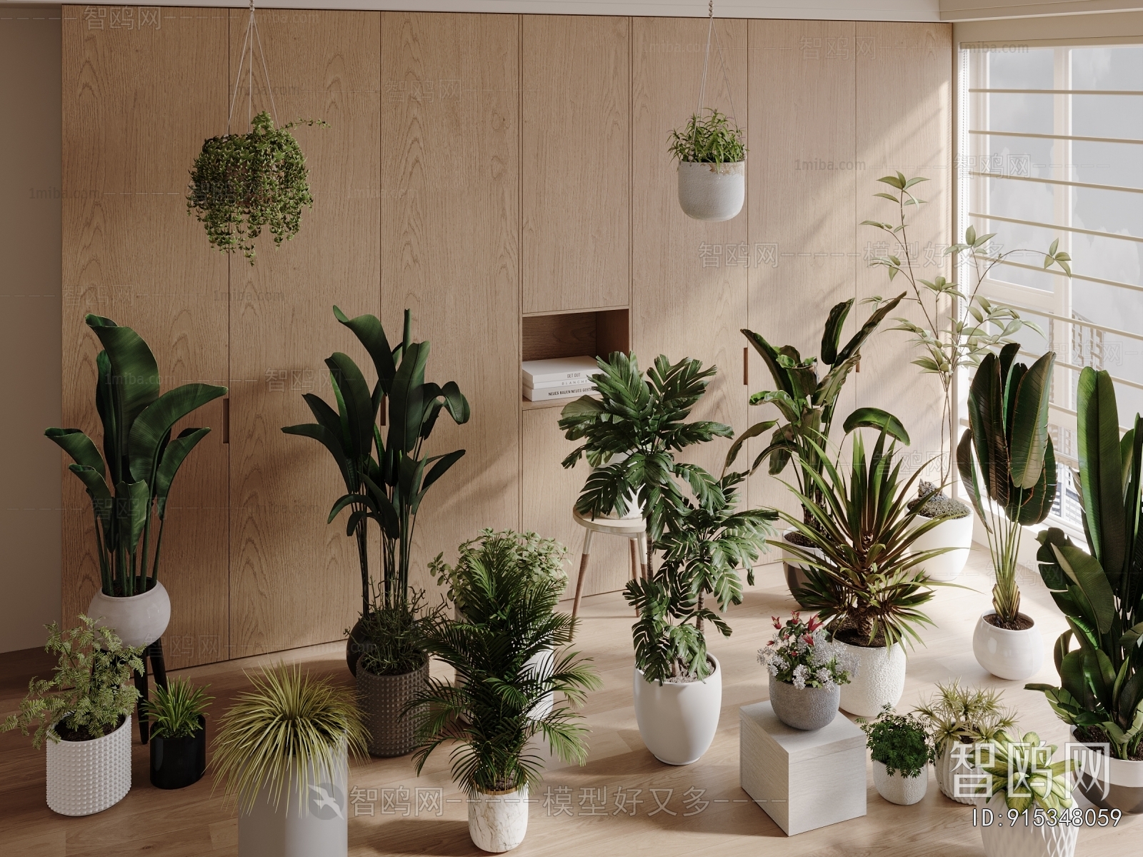 Modern Ground Green Plant Potted Plants