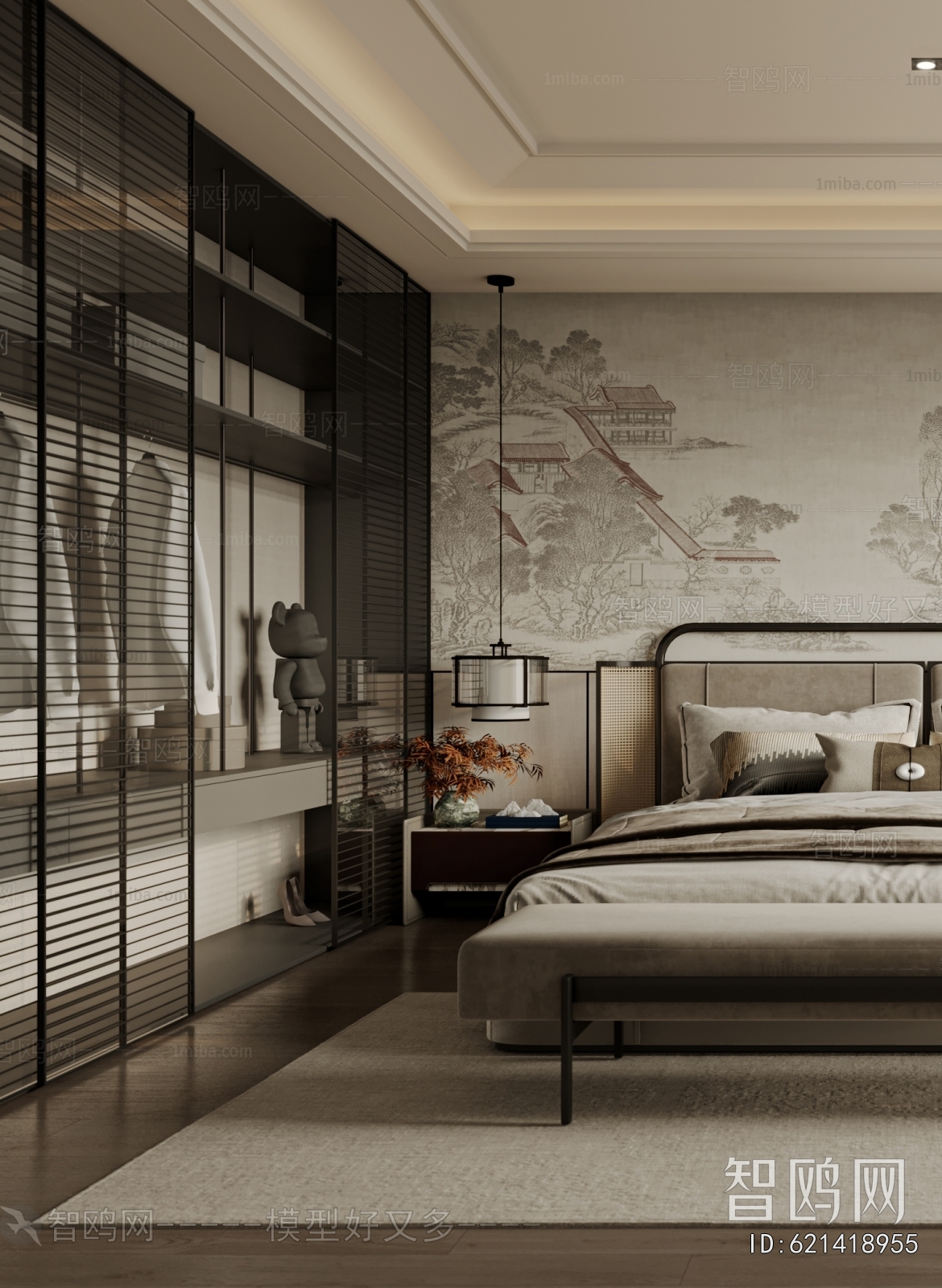 New Chinese Style Bedroom