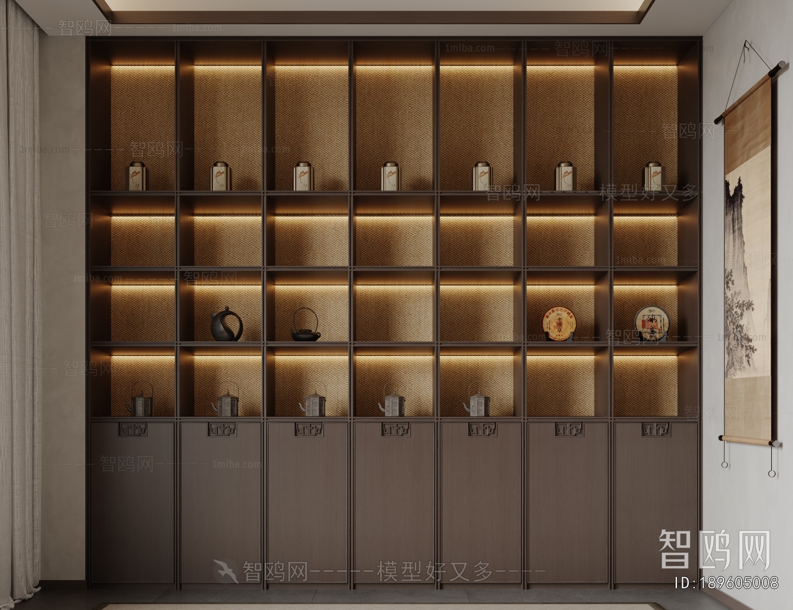 新中式酒柜 茶叶柜 装饰柜
