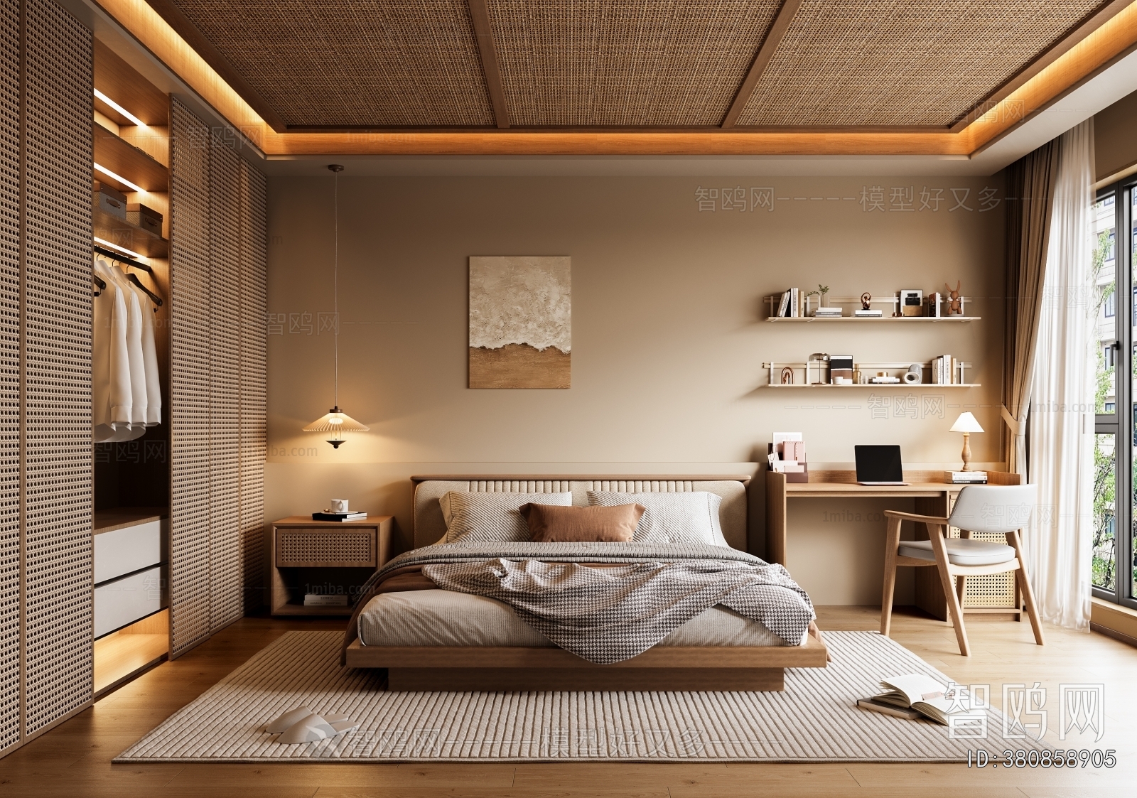 Wabi-sabi Style Bedroom