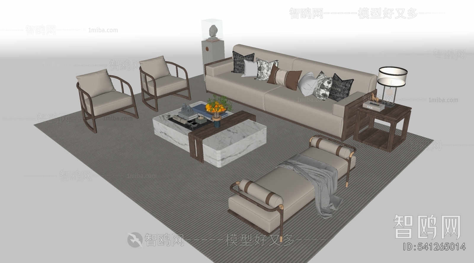 New Chinese Style Sofa Combination