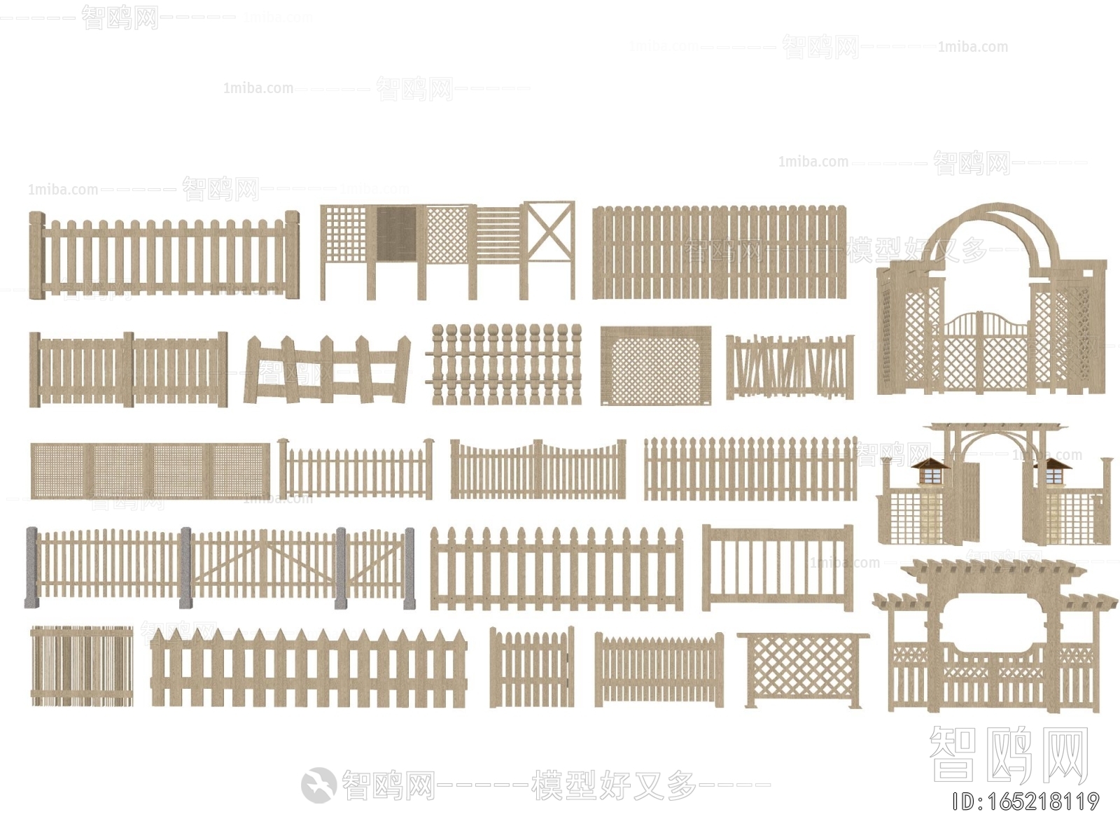 中式实木栅栏护栏围栏