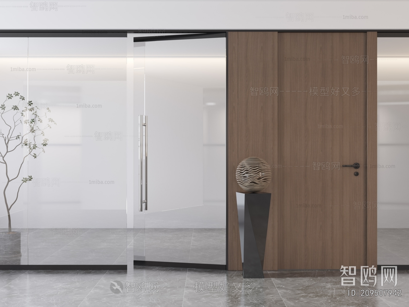 Modern Single Door