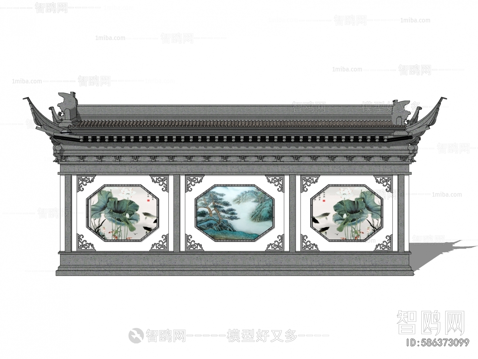 Chinese Style Landscape Wall